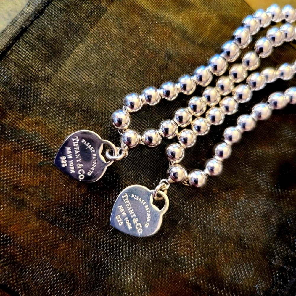 ✨️Tiffany Bead Style Necklaces 925 Silver✨️